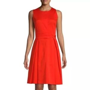 NWT Donna Karen Belted Crewneck Midi Dress - Size 16